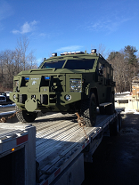 armoured truck hauling